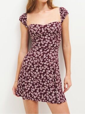 Reformation Tanis floral mini dress nwot